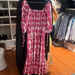 Cara Cara Pink Floral Long Sleeve Dress